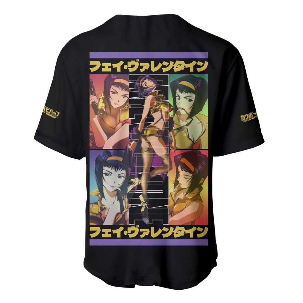 Valentine Cowboy Bebop Anime Style Baseball Jersey Valentine Cowboy Bebop Anime Style Baseball Jersey
