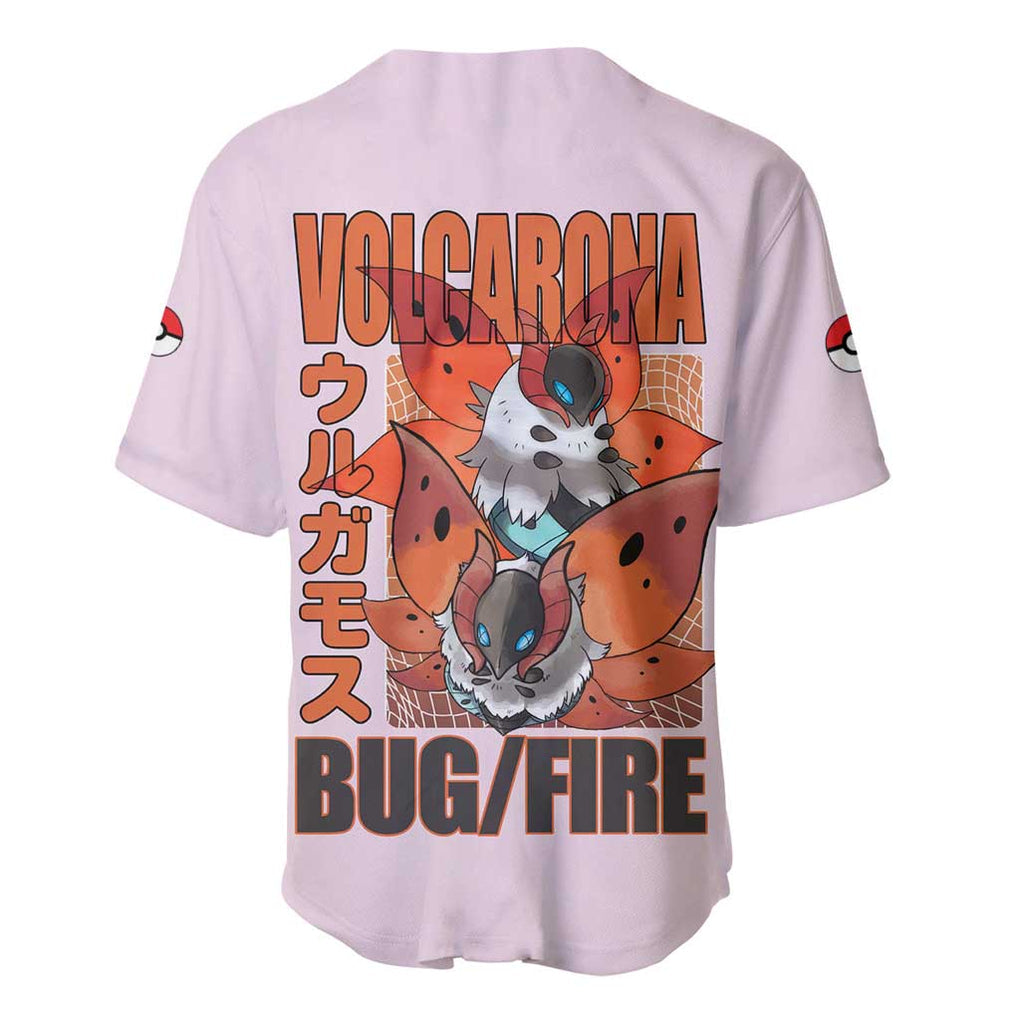 Volcarona Poke Anime Style Baseball Jersey Volcarona Poke Anime Style Baseball Jersey