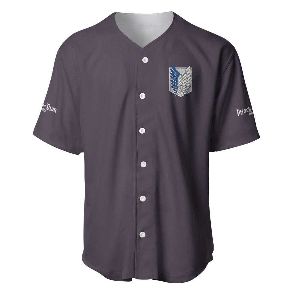 Yeager Attack On Anime Style Baseball Jersey_1 Yeager Attack On Anime Style Baseball Jersey_1