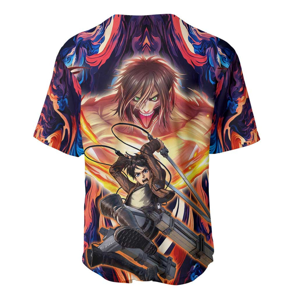 Yeager Attack On Trippy Trippy Baseball Jersey Yeager Attack On Trippy Trippy Baseball Jersey