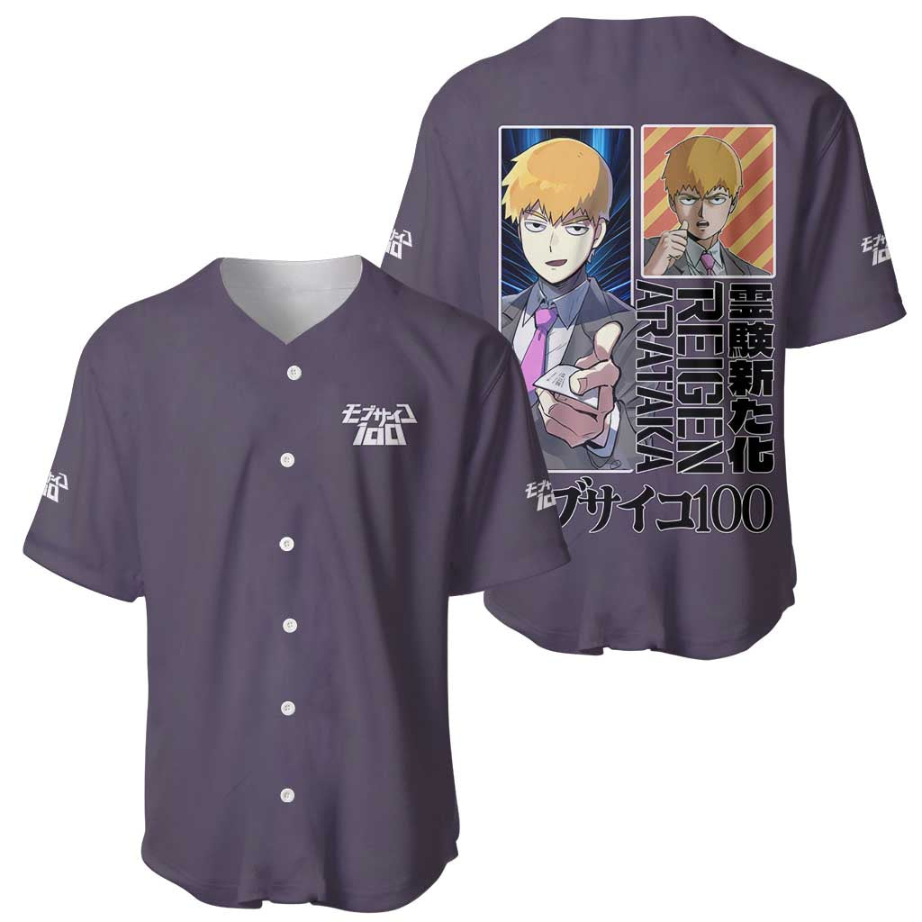 Arataka Mob Psycho Anime Style Baseball Jersey Arataka Mob Psycho Anime Style Baseball Jersey