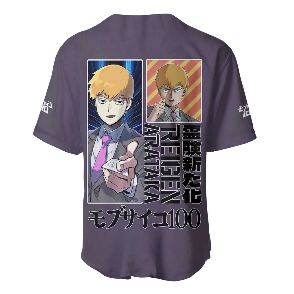 Arataka Mob Psycho Anime Style Baseball Jersey Arataka Mob Psycho Anime Style Baseball Jersey
