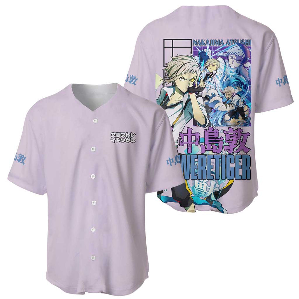 Atsushi Bungou Stray Anime Style Baseball Jersey Atsushi Bungou Stray Anime Style Baseball Jersey