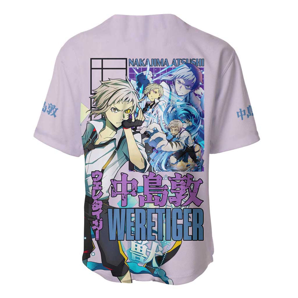 Atsushi Bungou Stray Anime Style Baseball Jersey Atsushi Bungou Stray Anime Style Baseball Jersey