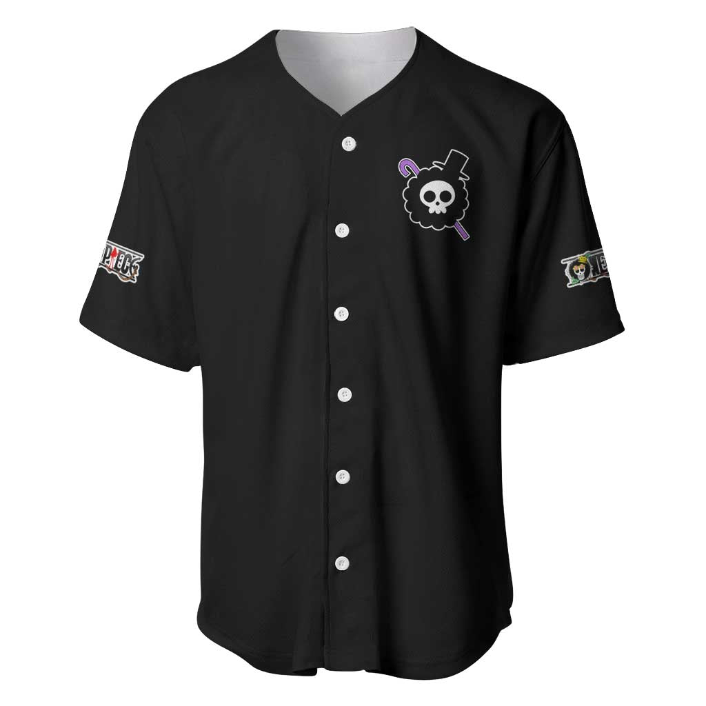 Brook One Piece Anime Style Baseball Jersey Brook One Piece Anime Style Baseball Jersey