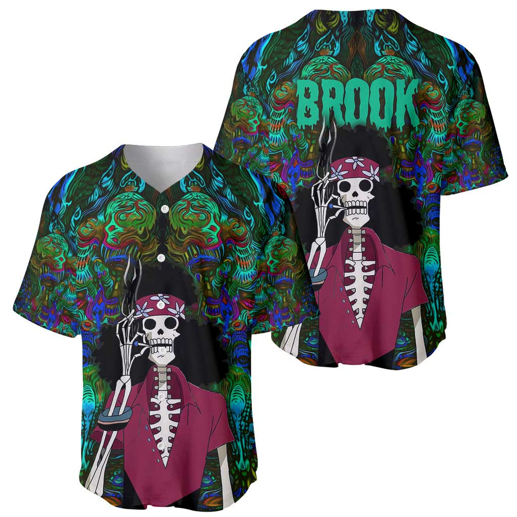 Brook One Piece Trippy Style Baseball Jersey Brook One Piece Trippy Style Baseball Jersey