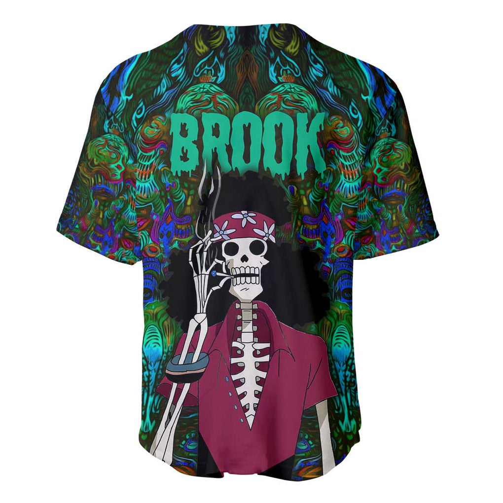 Brook One Piece Trippy Style Baseball Jersey Brook One Piece Trippy Style Baseball Jersey