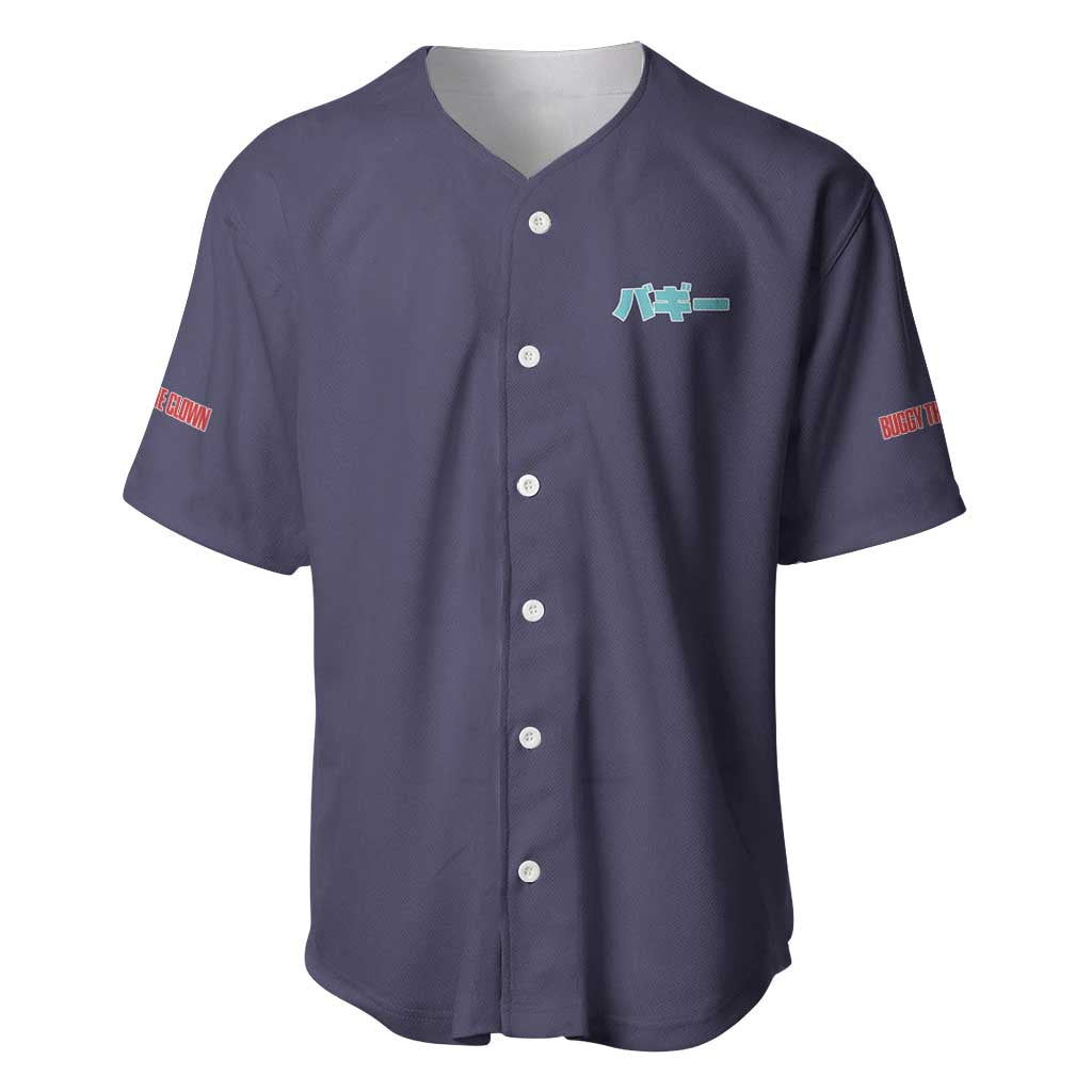 Buggy One Piece Anime Style Baseball Jersey Buggy One Piece Anime Style Baseball Jersey