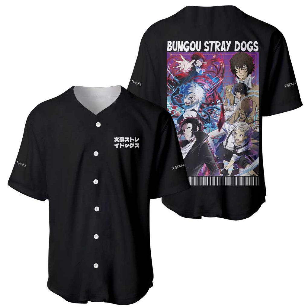 Bungou Stray Dogs Anime Style Baseball Jersey Bungou Stray Dogs Anime Style Baseball Jersey