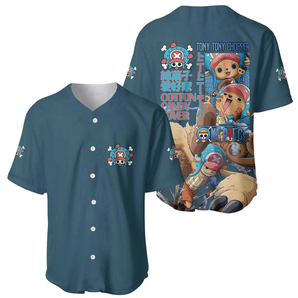 Chopper One Piece Anime Style Baseball Jersey Chopper One Piece Anime Style Baseball Jersey
