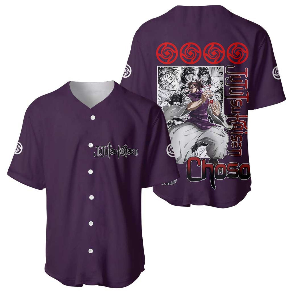 Choso Jujutsu Kaisen Anime Style Baseball Jersey Choso Jujutsu Kaisen Anime Style Baseball Jersey