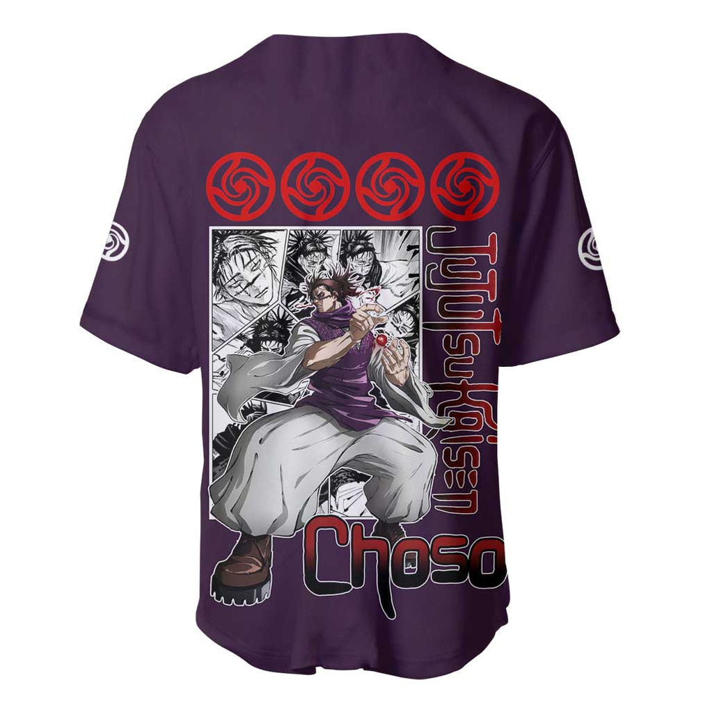 Choso Jujutsu Kaisen Anime Style Baseball Jersey Choso Jujutsu Kaisen Anime Style Baseball Jersey