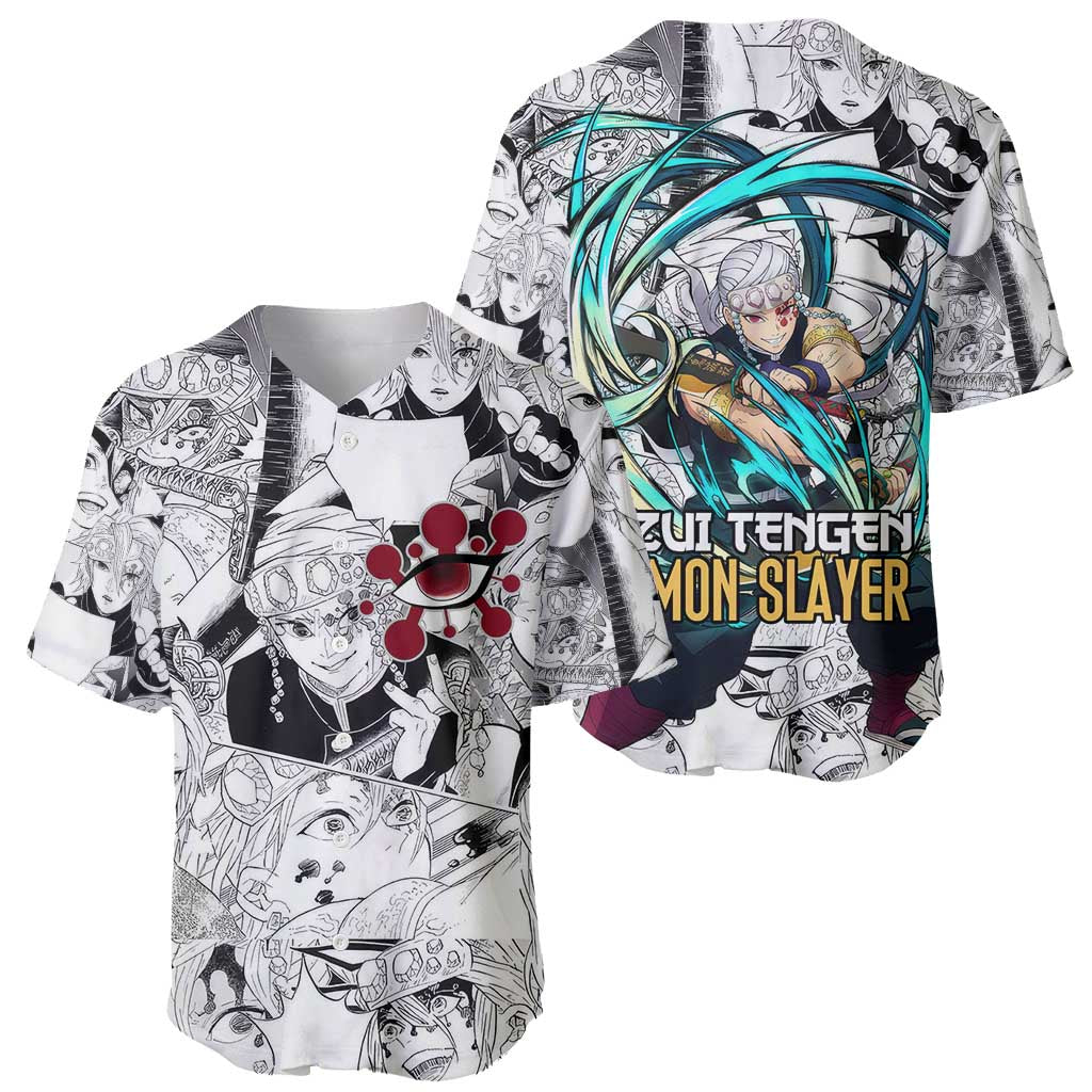 Collage Demon Slayer Anime Style Baseball Jersey_1 Collage Demon Slayer Anime Style Baseball Jersey_1
