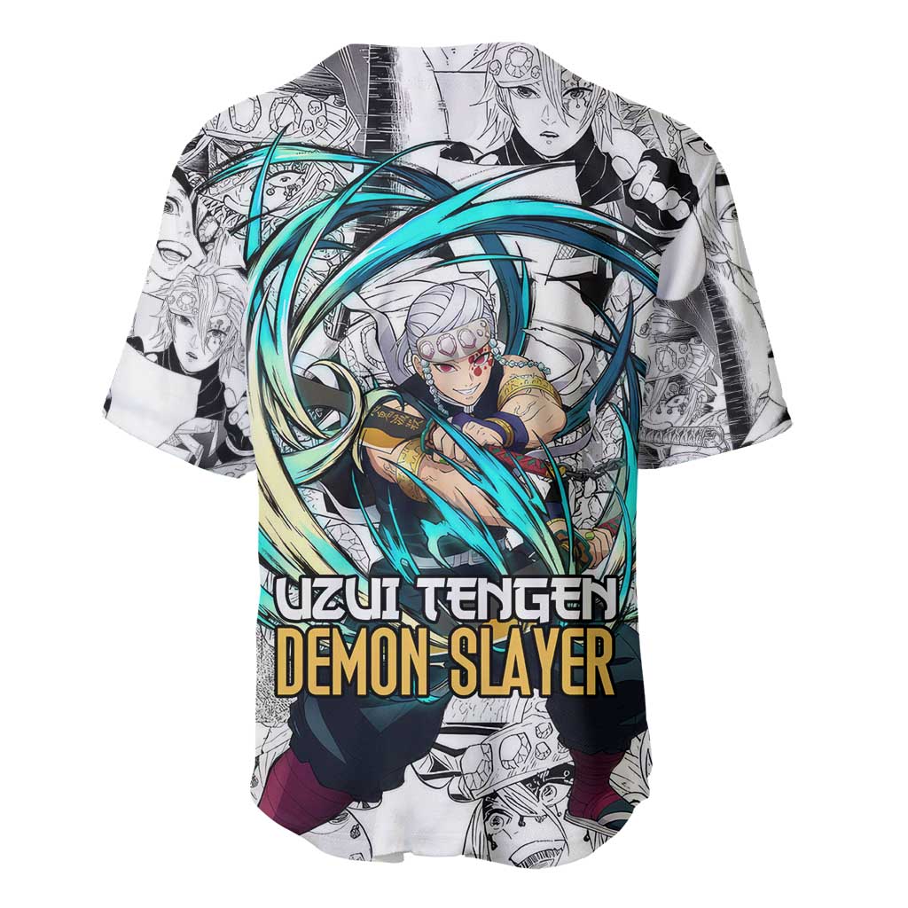 Collage Demon Slayer Anime Style Baseball Jersey_1 Collage Demon Slayer Anime Style Baseball Jersey_1