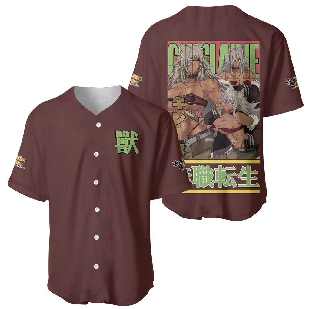 Dedoldia Mushoku Tensei Anime Style Baseball Jersey Dedoldia Mushoku Tensei Anime Style Baseball Jersey