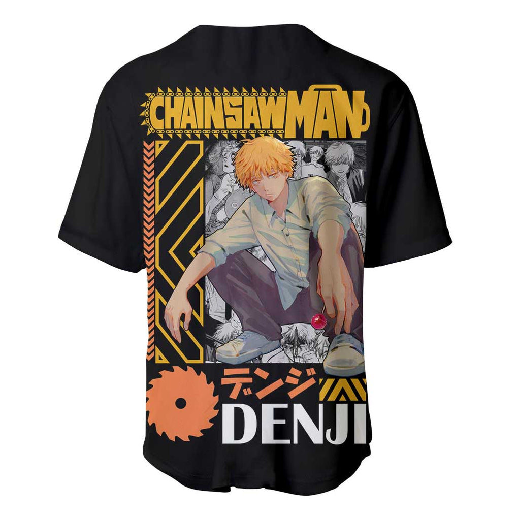 Denji Chainsaw Man Anime Style Baseball Jersey Denji Chainsaw Man Anime Style Baseball Jersey