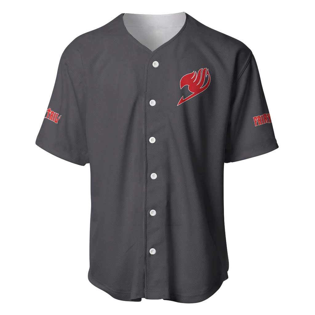 Dragneel Fairy Tail Anime Style Baseball Jersey Dragneel Fairy Tail Anime Style Baseball Jersey