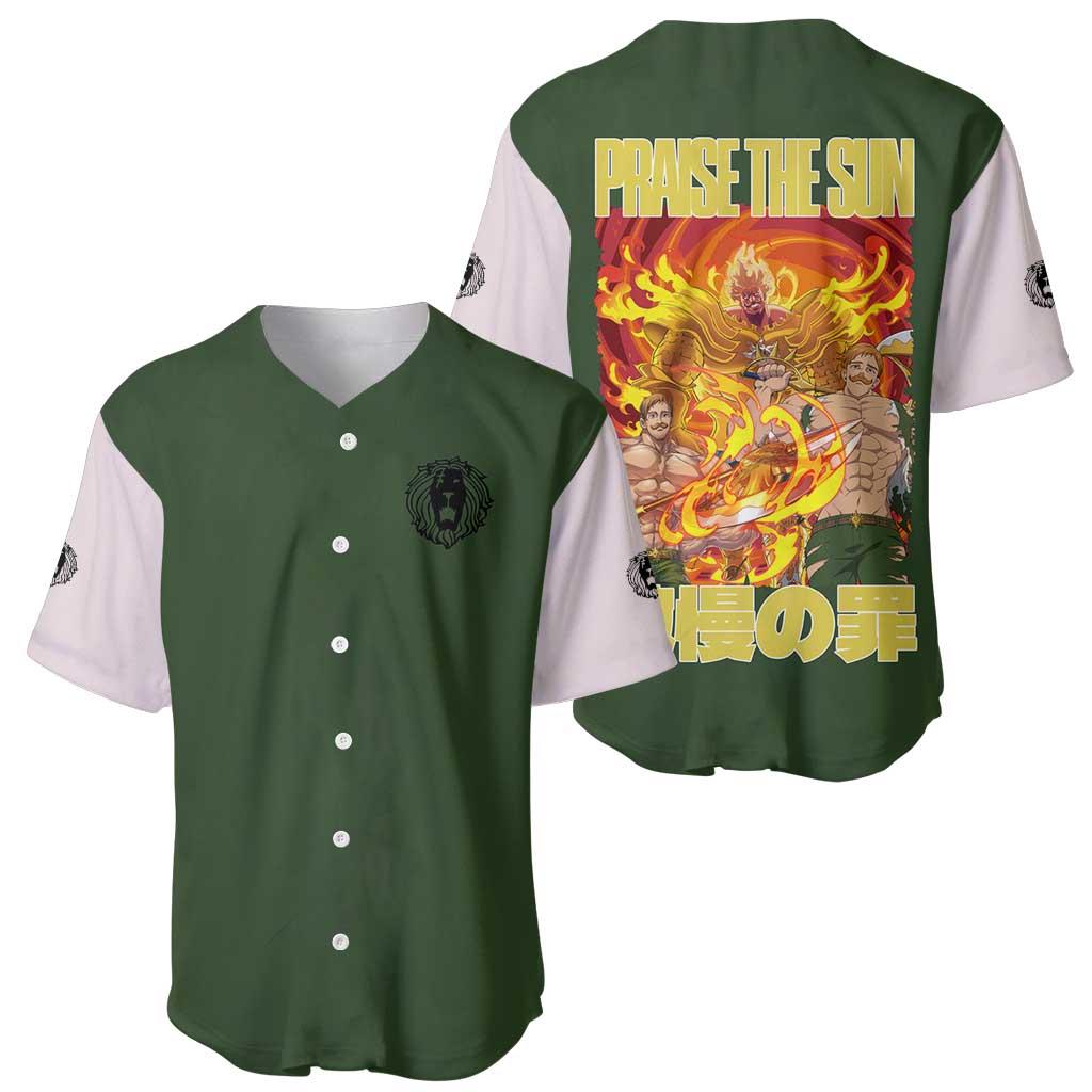 Escanor Seven Deadly Anime Style Baseball Jersey Escanor Seven Deadly Anime Style Baseball Jersey