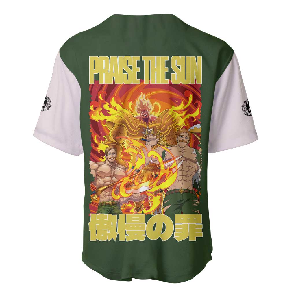 Escanor Seven Deadly Anime Style Baseball Jersey Escanor Seven Deadly Anime Style Baseball Jersey