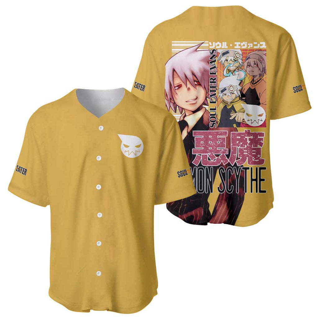 Evans Soul Eater Anime Style Baseball Jersey Evans Soul Eater Anime Style Baseball Jersey