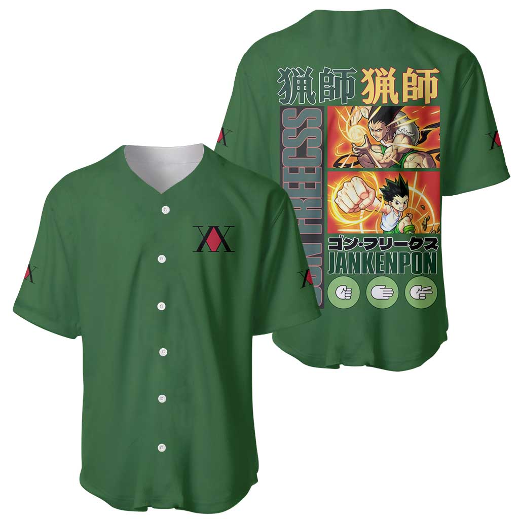 Freecss Hunter X Anime Style Baseball Jersey Freecss Hunter X Anime Style Baseball Jersey