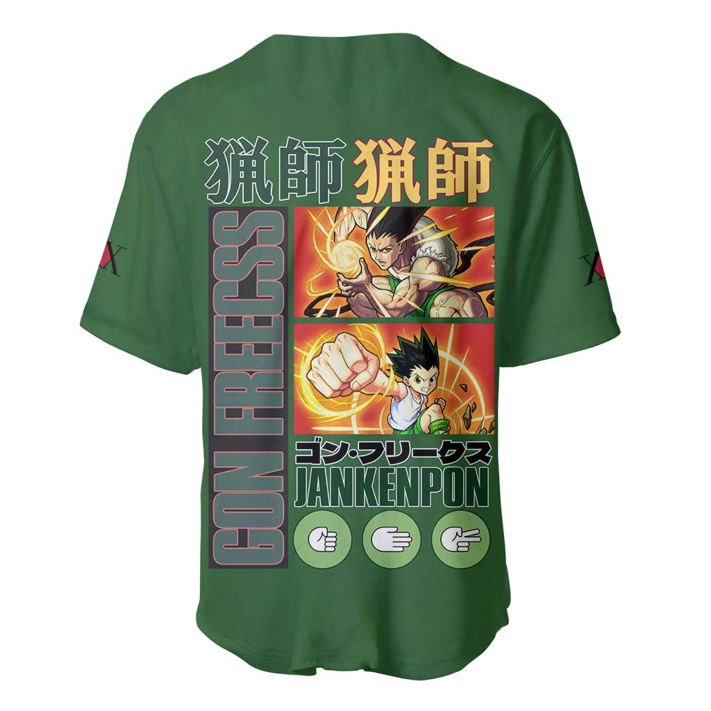 Freecss Hunter X Anime Style Baseball Jersey Freecss Hunter X Anime Style Baseball Jersey