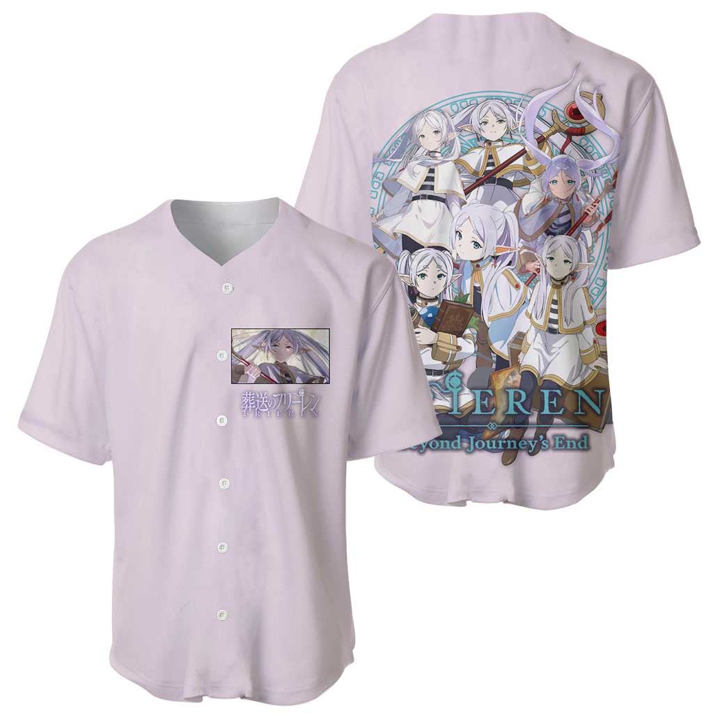 Frieren Frieren Beyond Anime Style Baseball Jersey Frieren Frieren Beyond Anime Style Baseball Jersey