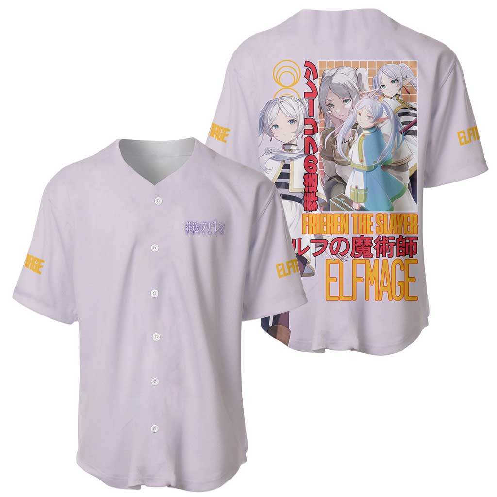 Frieren Frieren Beyond Anime Style Baseball Jersey_1 Frieren Frieren Beyond Anime Style Baseball Jersey_1