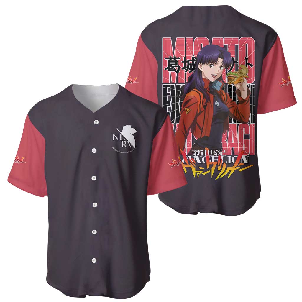 Genesis Evangelion Anime Style Baseball Jersey_1 Genesis Evangelion Anime Style Baseball Jersey_1