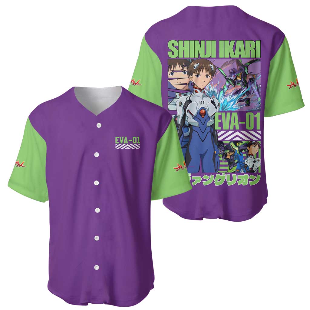 Genesis Evangelion Anime Style Baseball Jersey_3 Genesis Evangelion Anime Style Baseball Jersey_3