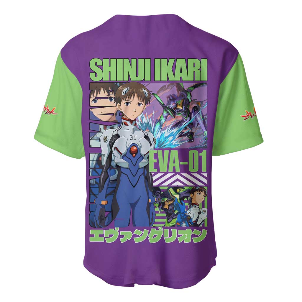 Genesis Evangelion Anime Style Baseball Jersey_3 Genesis Evangelion Anime Style Baseball Jersey_3
