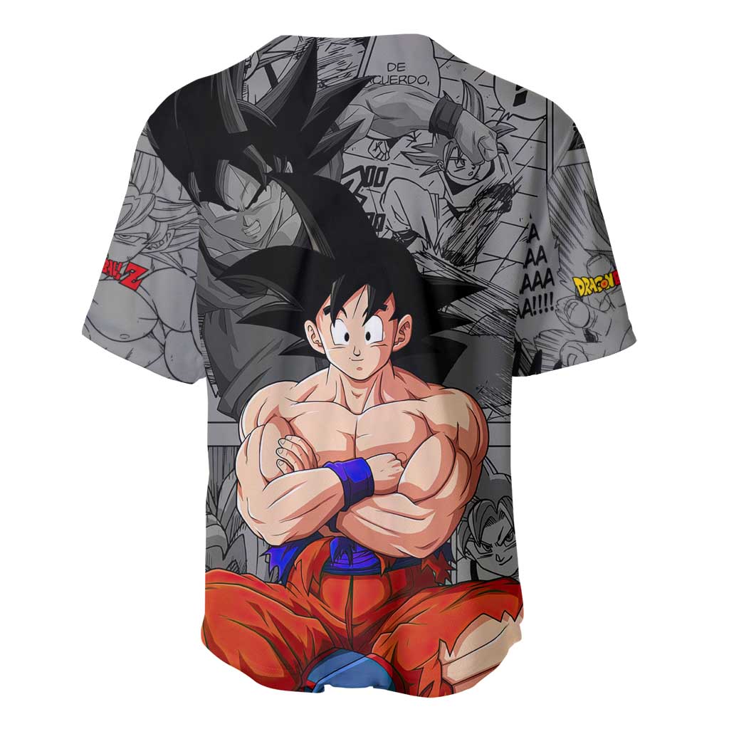 Goku Dragon Ball Anime Style Baseball Jersey Goku Dragon Ball Anime Style Baseball Jersey