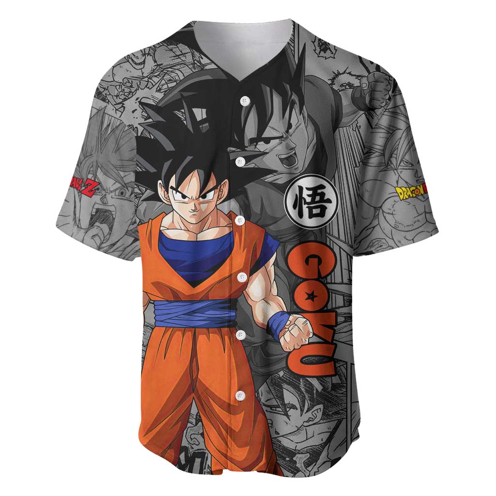 Goku Dragon Ball Anime Style Baseball Jersey Goku Dragon Ball Anime Style Baseball Jersey