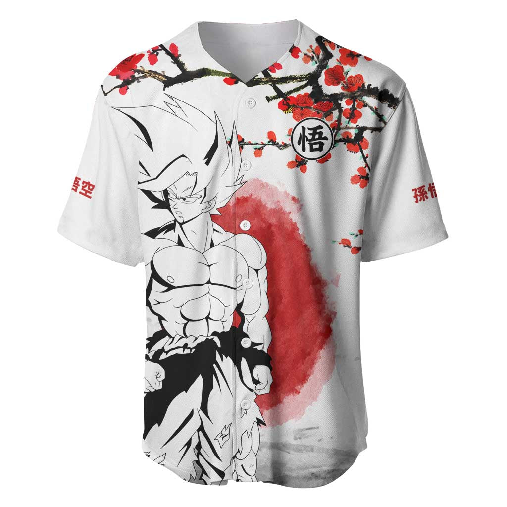 Goku Dragon Ball Cherry Blossom Baseball Jersey Goku Dragon Ball Cherry Blossom Baseball Jersey