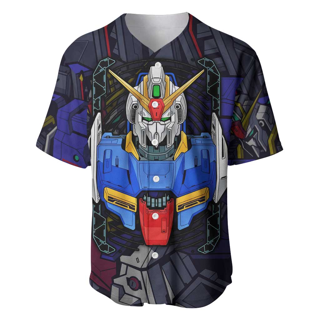 Gundam Abstract Style Baseball Jersey Gundam Abstract Style Baseball Jersey