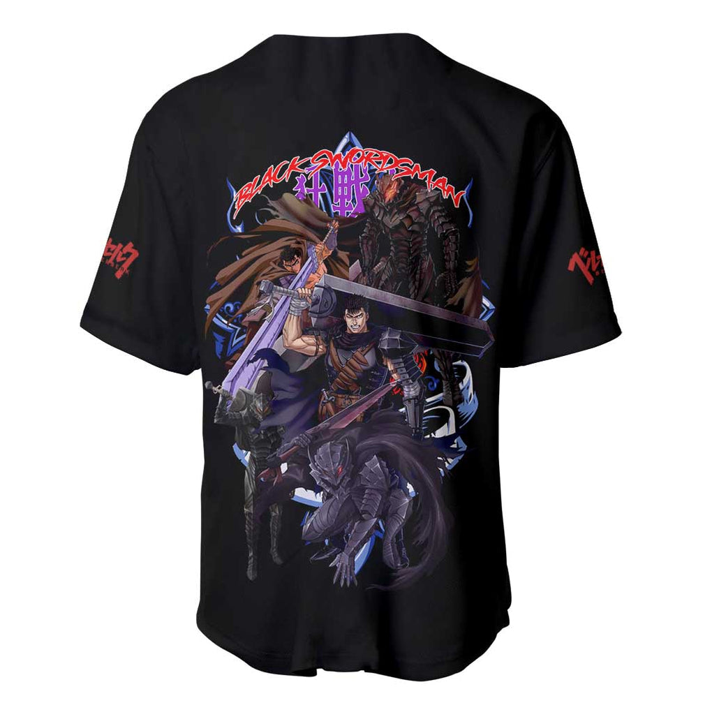 Guts Berserk Anime Style Baseball Jersey_1 Guts Berserk Anime Style Baseball Jersey_1
