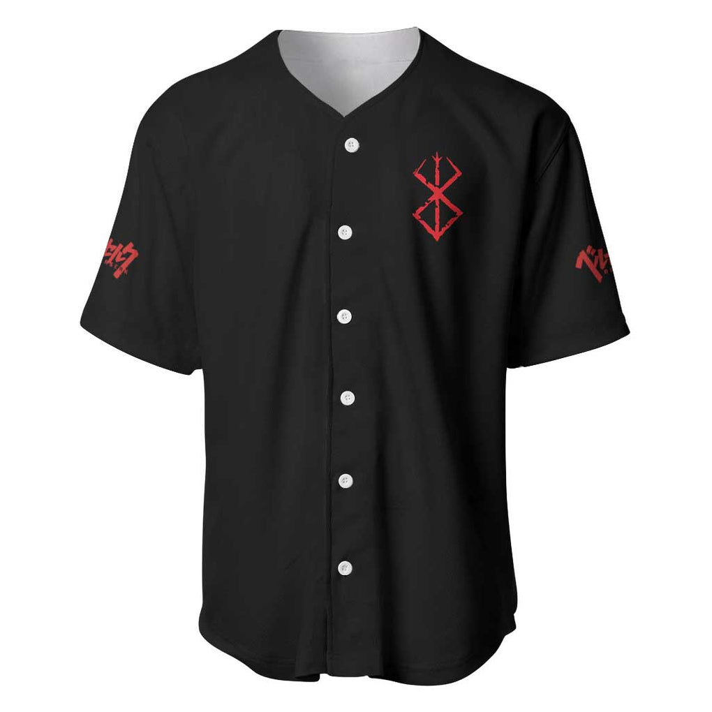 Guts Berserk Anime Style Baseball Jersey_1 Guts Berserk Anime Style Baseball Jersey_1