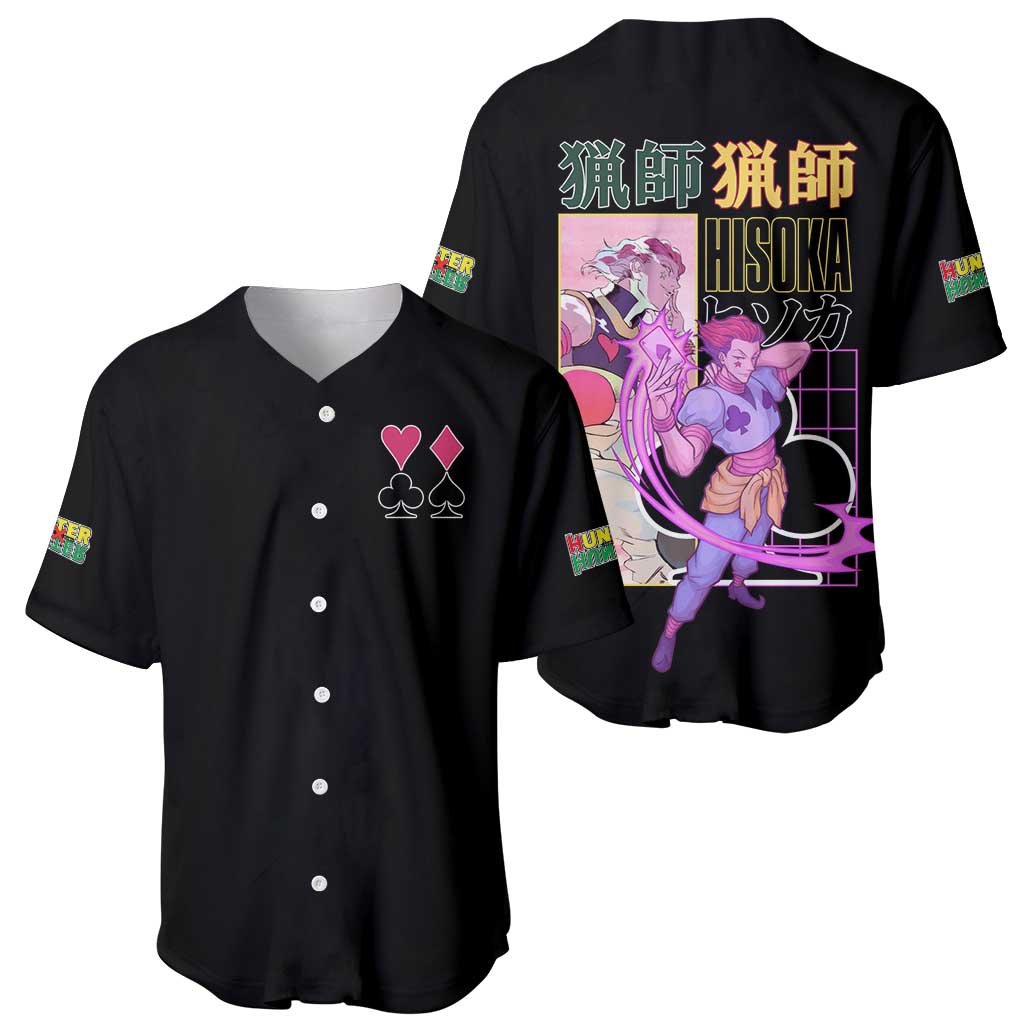 Hisoka Hunter X Anime Style Baseball Jersey Hisoka Hunter X Anime Style Baseball Jersey