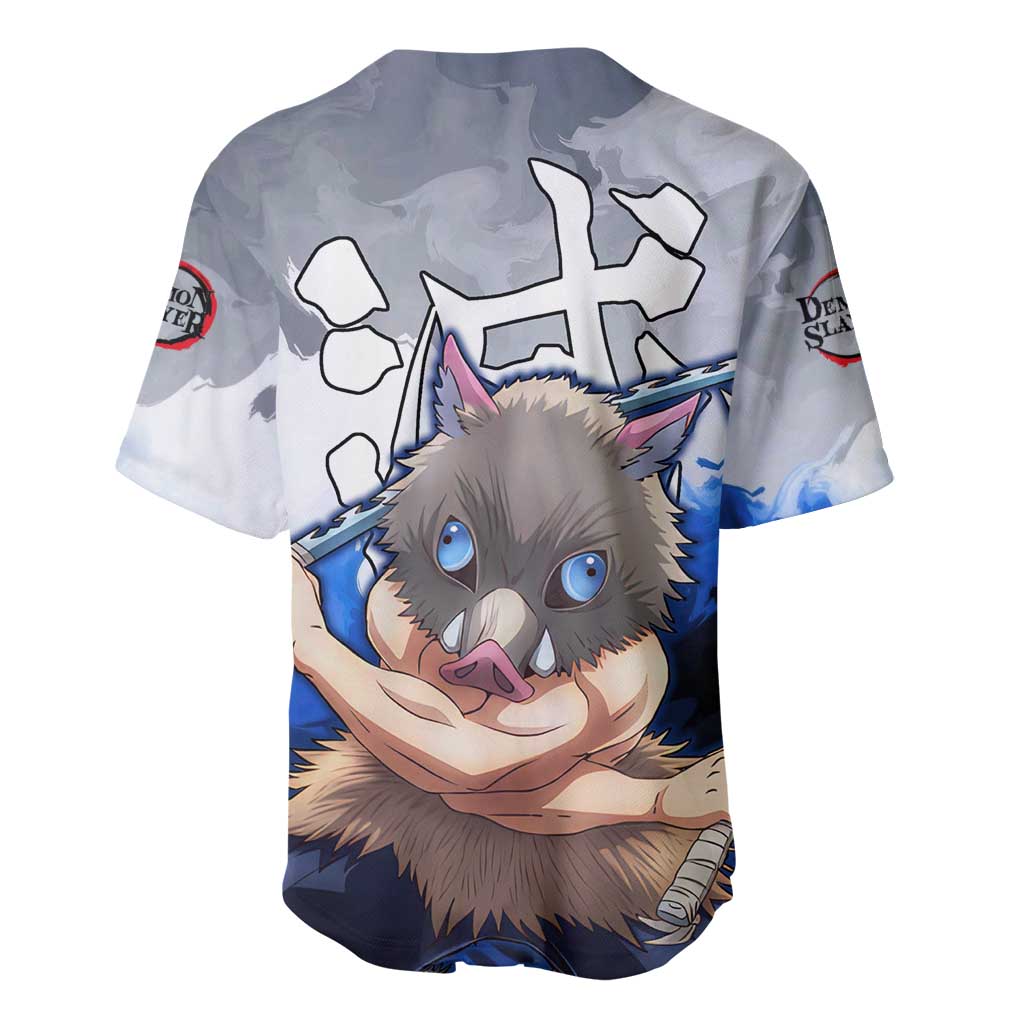 Inosuke Demon Slayer Anime Style Baseball Jersey Inosuke Demon Slayer Anime Style Baseball Jersey