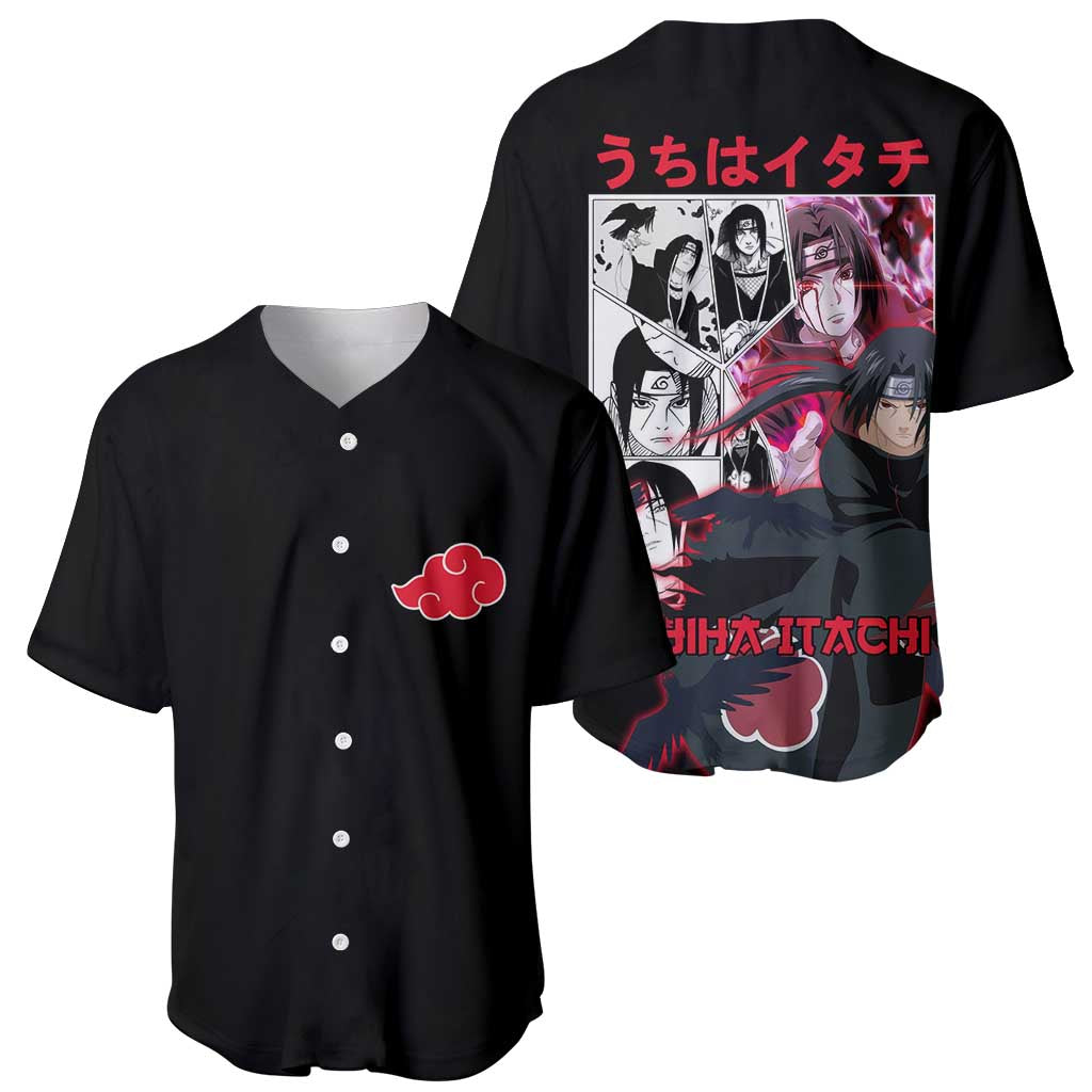 Itachi Naruto Anime Style Baseball Jersey Itachi Naruto Anime Style Baseball Jersey