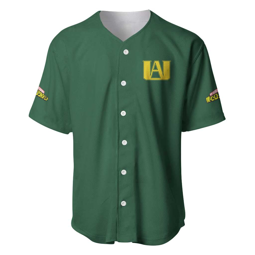 Izuku My Hero Anime Style Baseball Jersey Izuku My Hero Anime Style Baseball Jersey