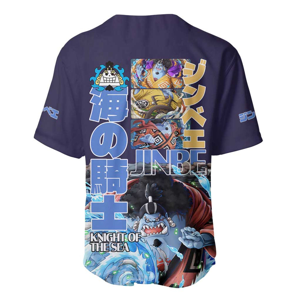 Jinbe One Piece Anime Style Baseball Jersey Jinbe One Piece Anime Style Baseball Jersey