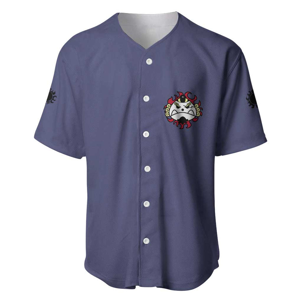 Jinbei One Piece Anime Style Baseball Jersey Jinbei One Piece Anime Style Baseball Jersey