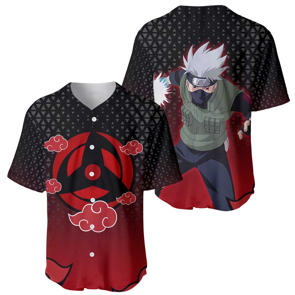 Kakashi Naruto Anime Style Baseball Jersey Kakashi Naruto Anime Style Baseball Jersey