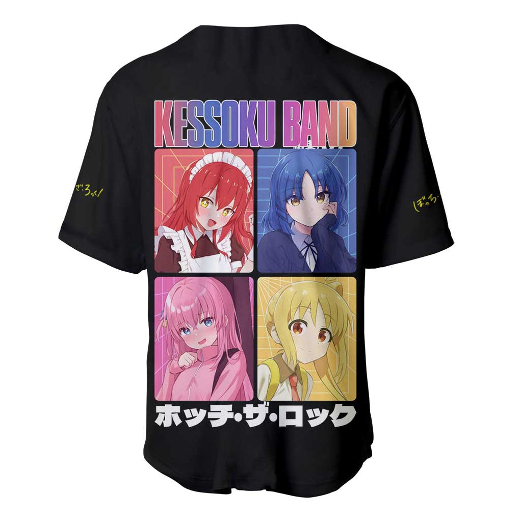 Kessoku Band Bocchi Anime Style Baseball Jersey Kessoku Band Bocchi Anime Style Baseball Jersey