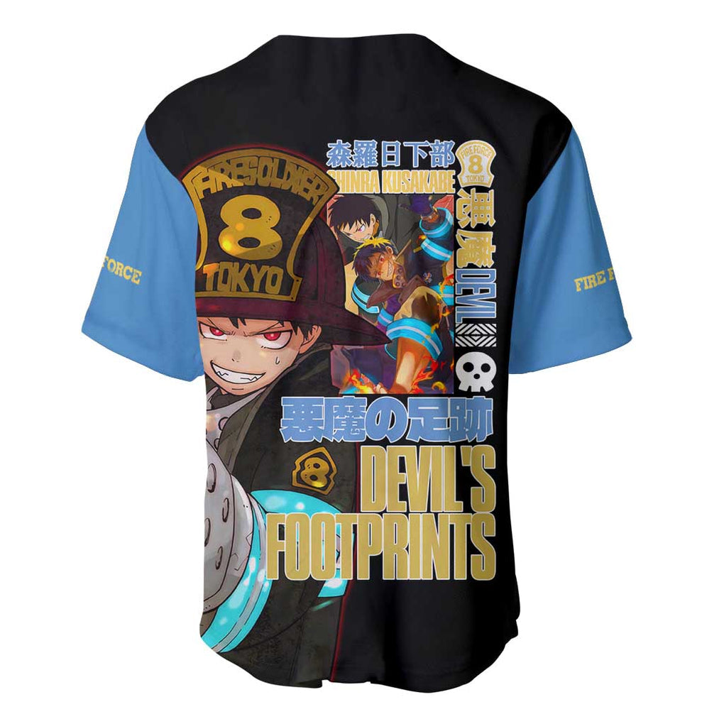 Kusakabe Fire Force Anime Style Baseball Jersey Kusakabe Fire Force Anime Style Baseball Jersey