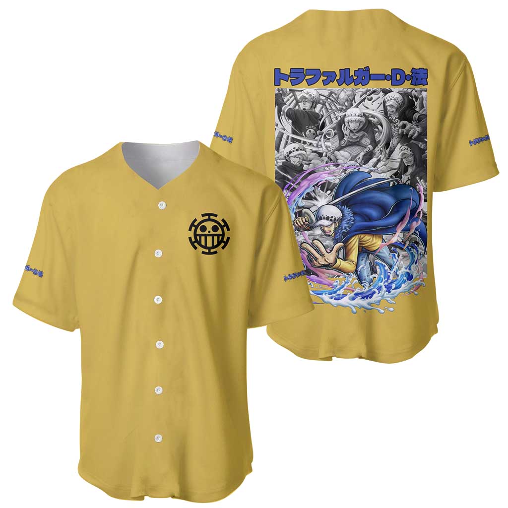 Law One Piece Anime Style Baseball Jersey Law One Piece Anime Style Baseball Jersey