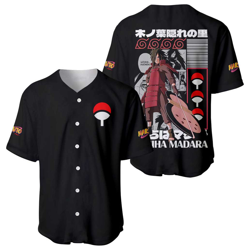 Madara Naruto Anime Style Baseball Jersey Madara Naruto Anime Style Baseball Jersey