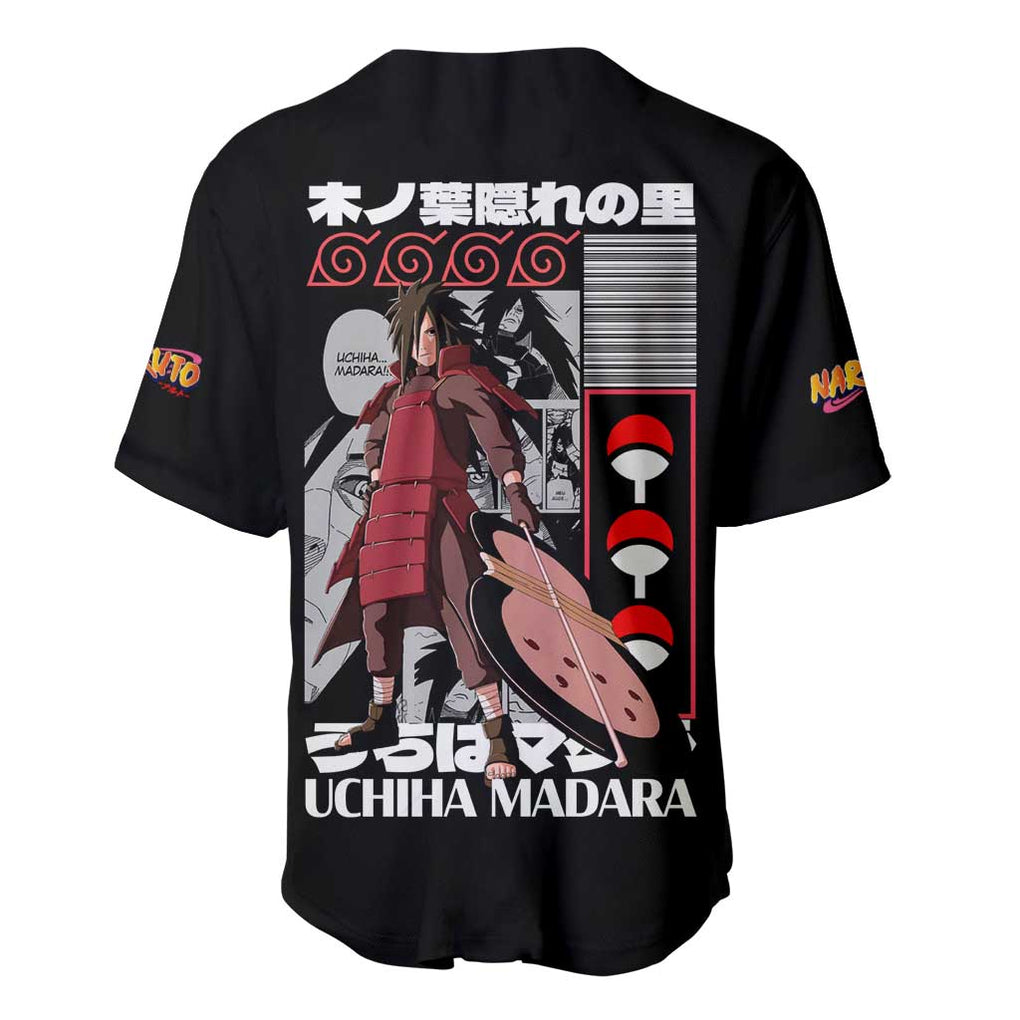 Madara Naruto Anime Style Baseball Jersey Madara Naruto Anime Style Baseball Jersey