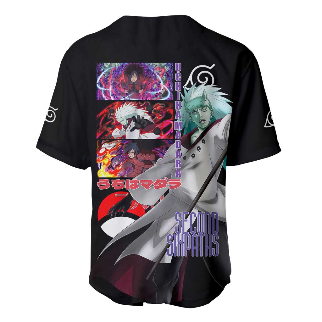 Madara Naruto Anime Style Baseball Jersey_1 Madara Naruto Anime Style Baseball Jersey_1
